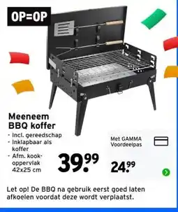 GAMMA Meeneem BBQ koffer aanbieding