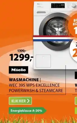 Expert Miele WEC 395 WPS Excellence PowerWash & SteamCare aanbieding
