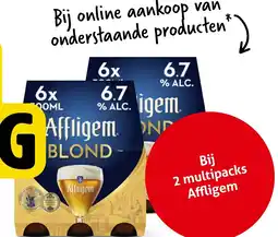 Hoogvliet 2 multipacks Affligem aanbieding