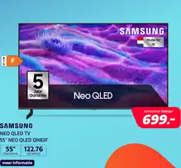 Electroworld Samsung 55 NEO QLED QN83F Mini LED (2025) aanbieding