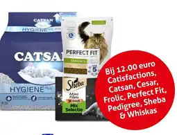 Hoogvliet Catsan, Cesar, Frolic, Perfect Fit, Pedigree, Sheba & Whiskas aanbieding