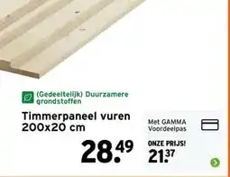 GAMMA Timmerpaneel vuren aanbieding
