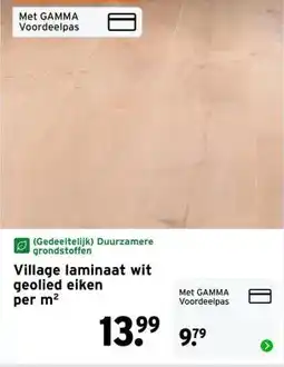 GAMMA Village laminaat wit geolied eiken aanbieding