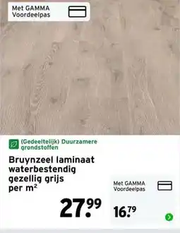 GAMMA Bruynzeel laminaat waterbestendig gezellig grijs aanbieding