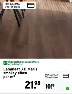 GAMMA Laminaat XB Maris smokey eiken aanbieding