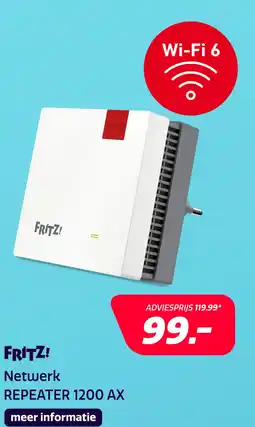 Electroworld FRITZ! REPEATER 1200 AX aanbieding
