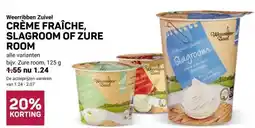 Ekoplaza CRÈME FRAÎCHE, SLAGROOM OF ZURE ROOM aanbieding