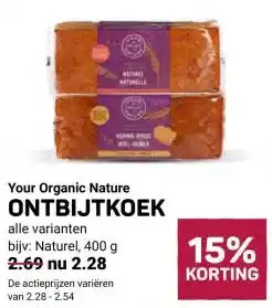 Ekoplaza ONTBIJTKOEK aanbieding