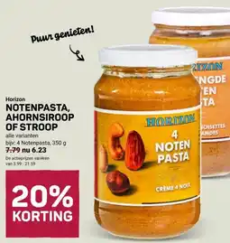 Ekoplaza NOTENPASTA, AHORNSIROOP OF STROOP aanbieding