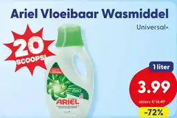 Die Grenze Ariel Vloeibaar Wasmiddel aanbieding