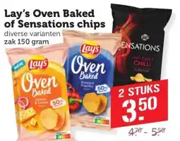 Coop Lay's Oven Baked of Sensations chips aanbieding