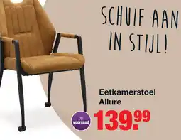 Budget Home Store Eetkamerstoel Allure Taupe aanbieding