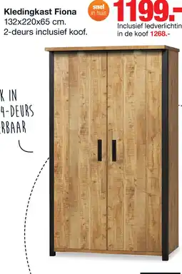 Budget Home Store Kledingkast Fiona 2 deurs aanbieding