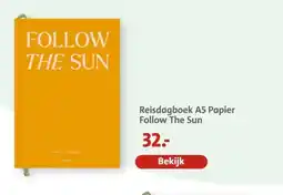 Bruna Reisdagboek A5 Papier Follow The Sun aanbieding