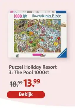 Bruna Puzzel Holiday Resort 3 The Pool 1000st aanbieding
