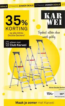 Karwei Altrex double decker aanbieding