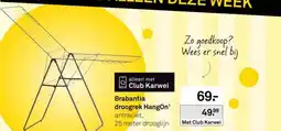 Karwei Brabantia droogrek hangon aanbieding