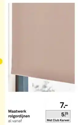 Karwei Maatwerk rolgordijnen aanbieding