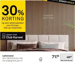 Karwei Lattenwand aanbieding