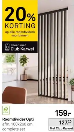 Karwei Roomdivider Opti aanbieding