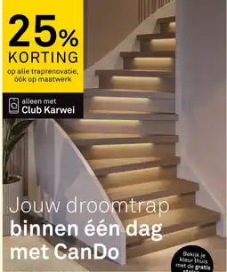 Karwei op alle traprenovatie aanbieding