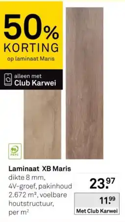 Karwei Laminaat XB Maris aanbieding