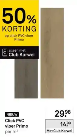 Karwei Click PVC vloer Primo aanbieding