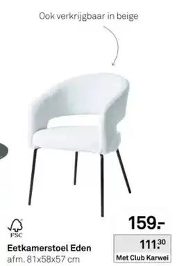 Karwei Eetkamerstoel Eden aanbieding
