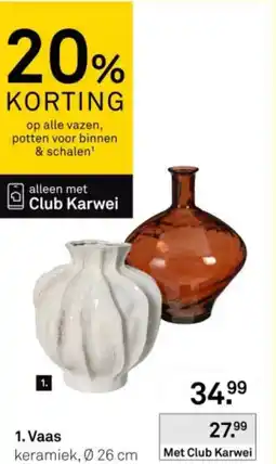 Karwei Vaas aanbieding