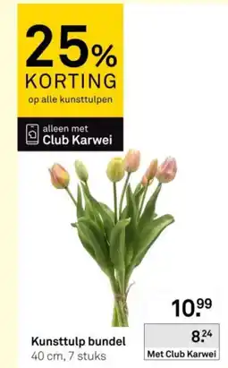 Karwei Kunsttulp bundel aanbieding