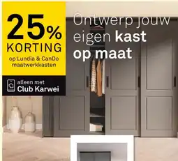 Karwei Op lundia & cando maatwerkkasten aanbieding