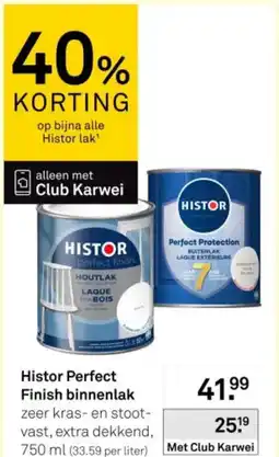 Karwei Histor Perfect Finish binnenlak aanbieding