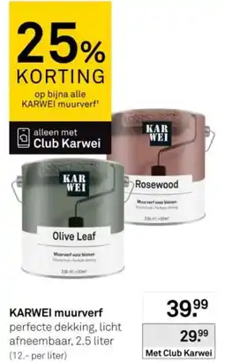 Karwei Rosewood KARWEI muurverf aanbieding
