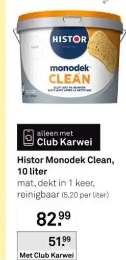 Karwei Histor Monodek Clean aanbieding
