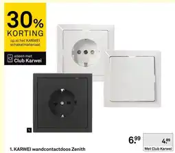 Karwei KARWEI wandcontactdoos Zenith aanbieding