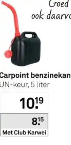 Karwei Carpoint benzinekan aanbieding