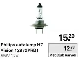 Karwei Philips autolamp h7 vision 12972prb1 aanbieding