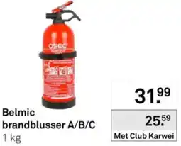 Karwei Belmic brandblusser a/b/c aanbieding