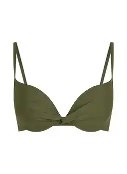 Hunkemoller Hunkemöller Voorgevormde beugel bikinitop Luna Groen aanbieding