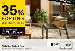Karwei Wakefield fauteuil Fleur aanbieding