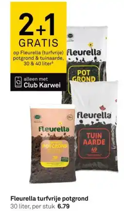 Karwei Fleurella turfvrije potgrond aanbieding