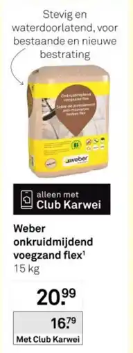 Karwei Weber onkruidmijdend voegzand flex¹ aanbieding