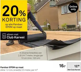 Karwei Pandser EPDM op maat aanbieding