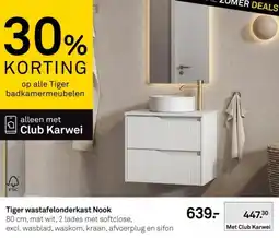 Karwei Tiger wastafelonderkast aanbieding