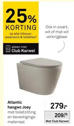 Karwei Atlantic hangwc Joey aanbieding