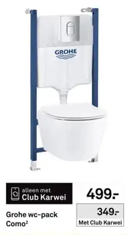 Karwei Grohe wc-pack Como² aanbieding