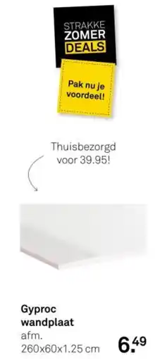 Karwei Gyproc wandplaat aanbieding