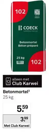 Karwei Betonmortel³ aanbieding