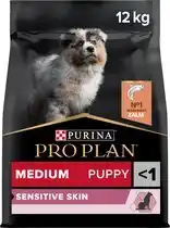 Bol.com PURINA PRO PLAN Sensitive Skin Medium Puppy - Hondenvoer - Zalm - 12 kg aanbieding