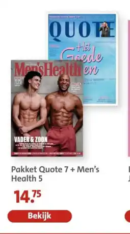 Bruna Pakket Quote 7+ Men's Health 5 aanbieding